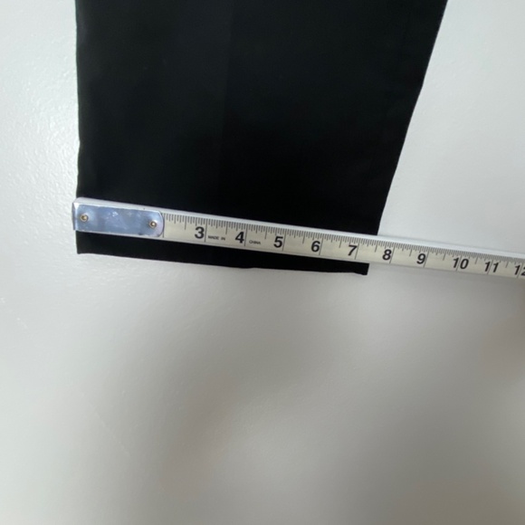 H&M Dress Pants Mens 36 Regular Fit Black Flat Front Straight Leg Trousers - Picture 10 of 14